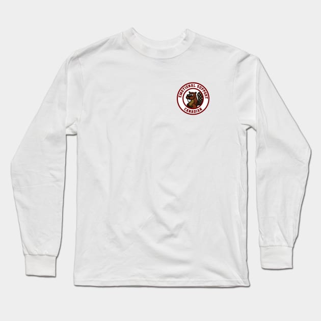 Emotional Support Canadian Long Sleeve T-Shirt by ShawnaMac